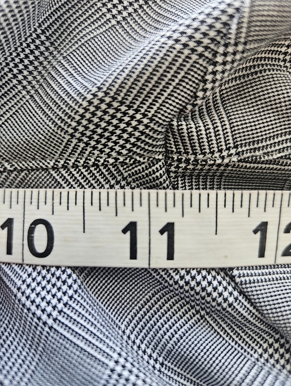 ATHLETA Brooklyn Glen Plaid Pull On Pant Sz 10T Gray Black Travel Athleisure - Picture 13 of 16